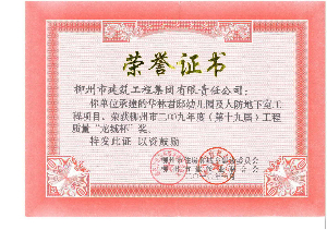 柳州市“龍城杯”獎(jiǎng)